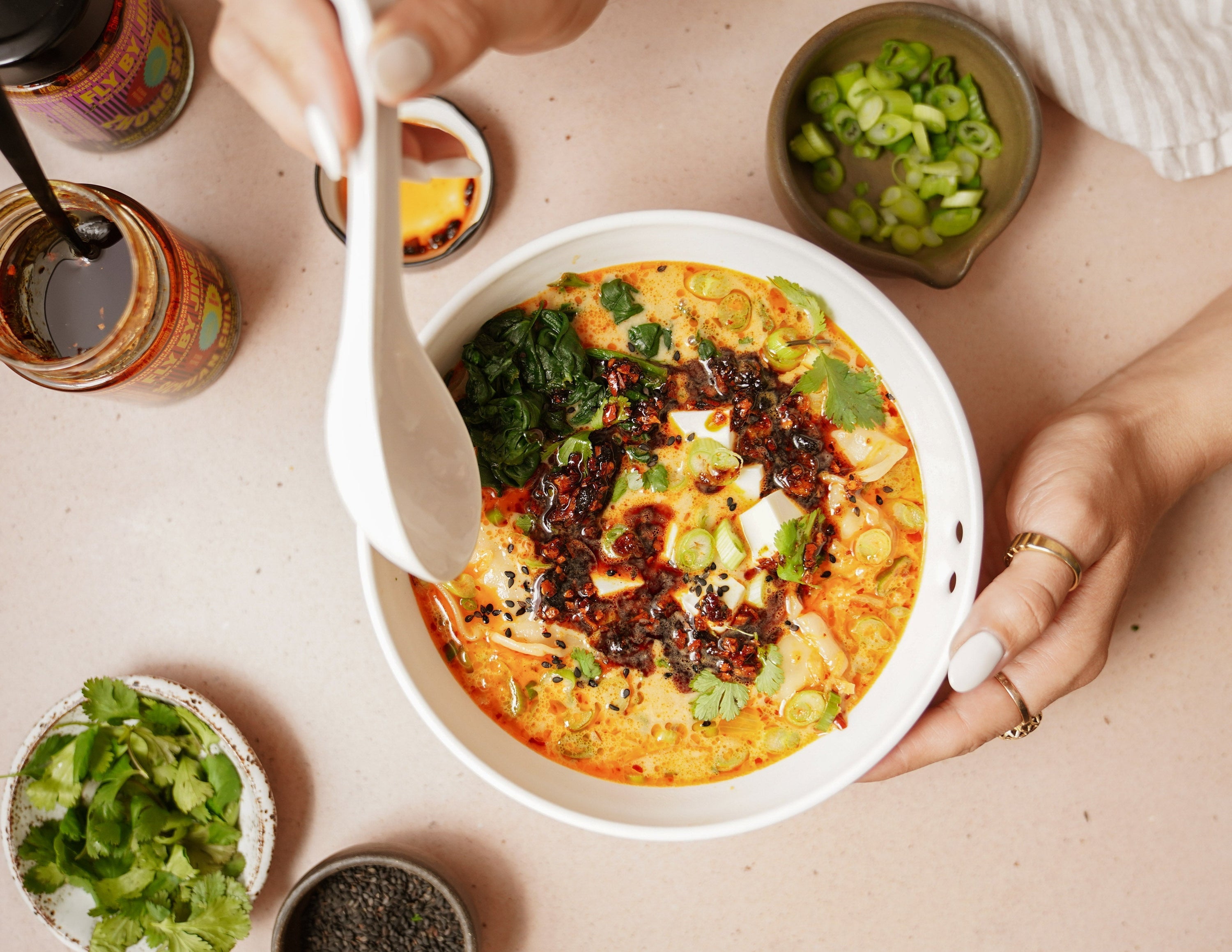 Easy Creamy Potsticker Soup